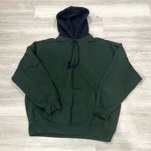 Brandy Melville Dark Green and Black Hoodie